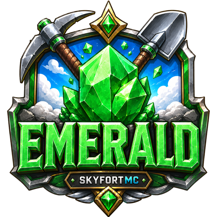 SkyfortMC Emerald rank badge